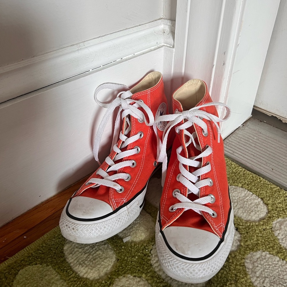 Converse orange High-Top Sneakers
